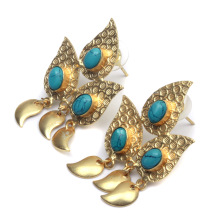 Sugar druzy jewelry gold plated earring, Gender : Women's