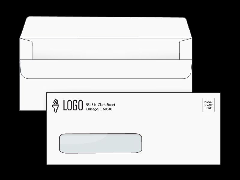 Rectangular Custom Envelope, Pattern : Plain
