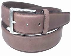 Grain Leather Belt with pin buckle, Gender : Men