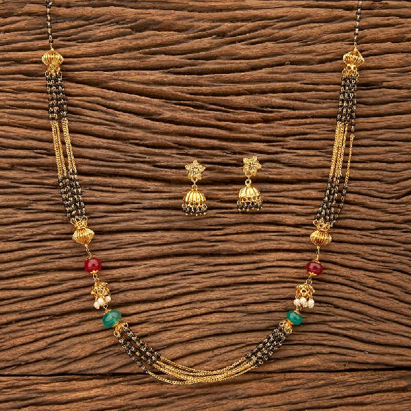 Antique Delicate Mangalsutra With Gold Plating