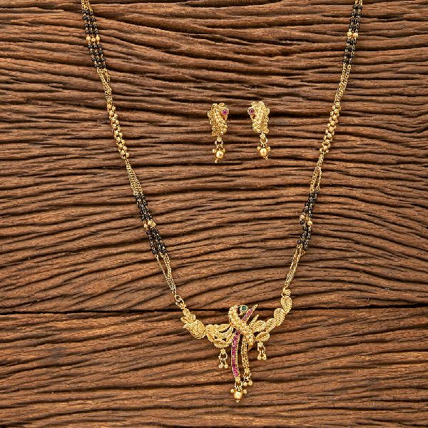 Antique Peacock Mangalsutra With Gold Plating