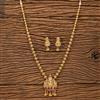 Antique Temple Pendant Set With Gold Plating