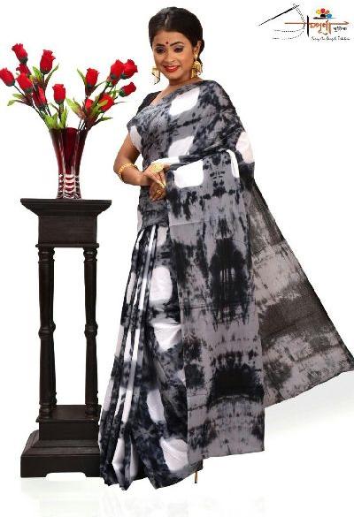 Printed Bagru Cotton Saree, Occasion : Casual Wear