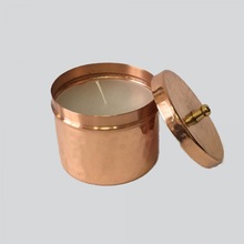 Pillar Paraffin Wax Copper Jar Candles
