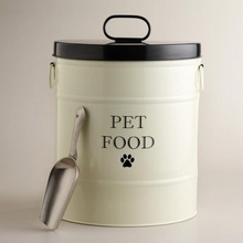 Galvanize Pet Food Canisters