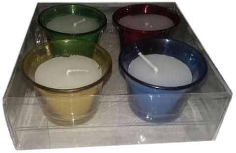 Colored Votive Candle, Pattern : Plain