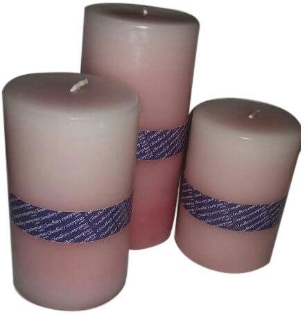 High Quality Pillar Candle, Pattern : Plain