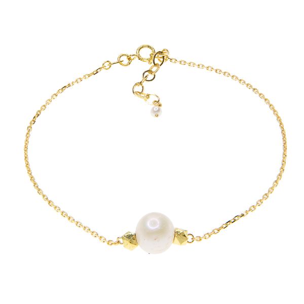 Gold Bracelets with the freshwater pearl