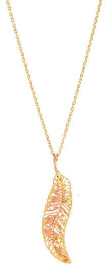 yellow and rose gold trendy Necklace