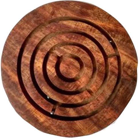 Wooden Carved Maze Game