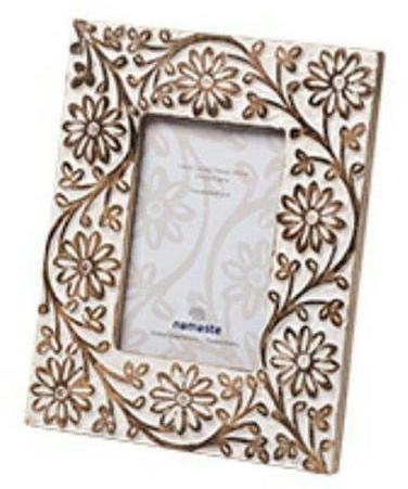 Wooden Flower Design Photo Frame, for Handmade