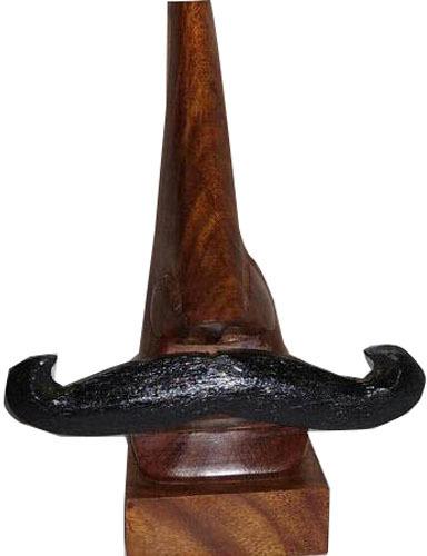 Wooden Moustache Shaped Spectacle Stand