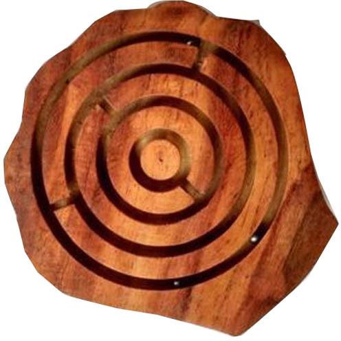 Brown Wooden Polished Maze Game, Feature : Light Weight, Handmade