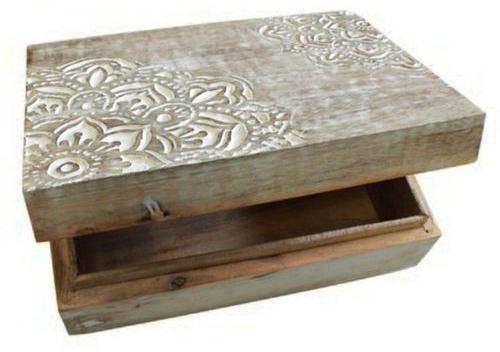  Wooden Square Design Box, for Home, Features : Handmade