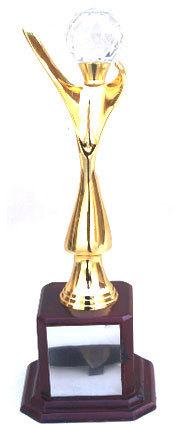 Aluminium 12 Inch Sports Trophy, Color : Golden (Gold Plated)