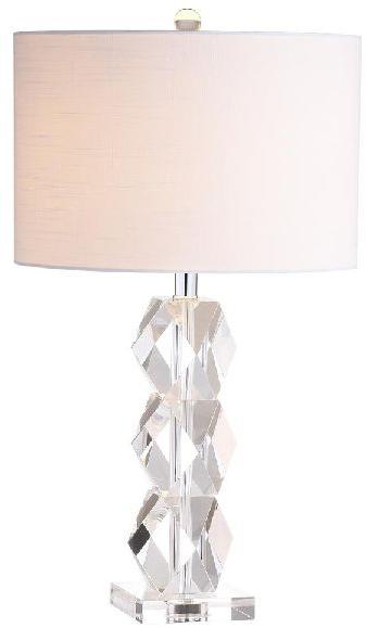 Plain Crystal Table Lamp, Color : White