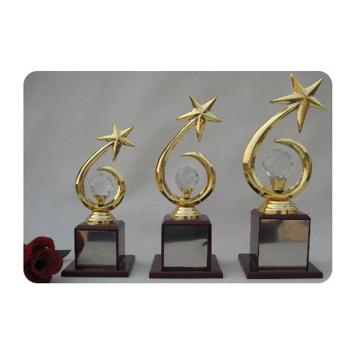 Gold Plated Star Sports Trophy