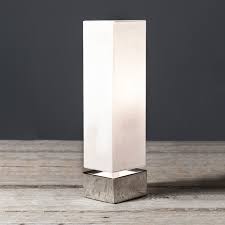 Glass Square Table Lamp, for Lighting, Pattern : Plain