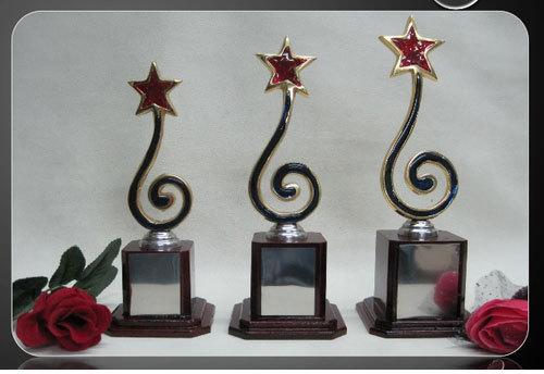 Aluminium Stylish Sports Trophy, Color : Golden (Gold Plated)