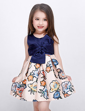 Girl\'s Multi-color Dress,Floral Summer