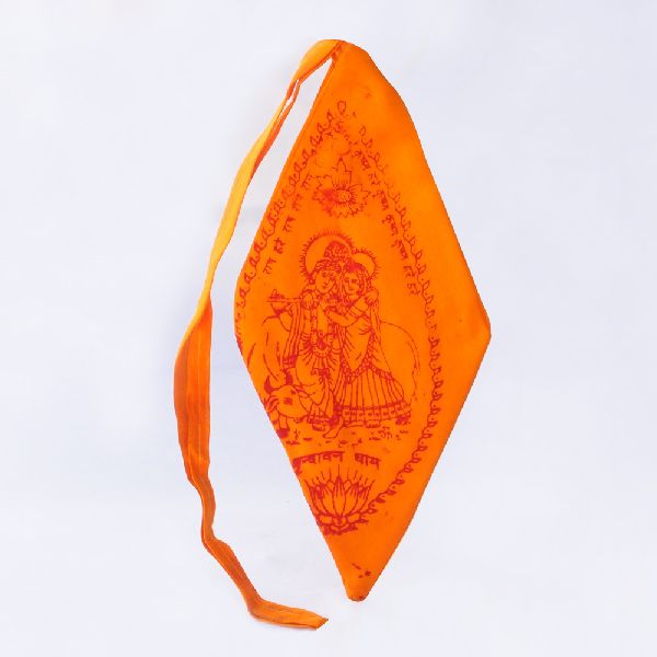 Saffron Radha-Krishna Mala Bag