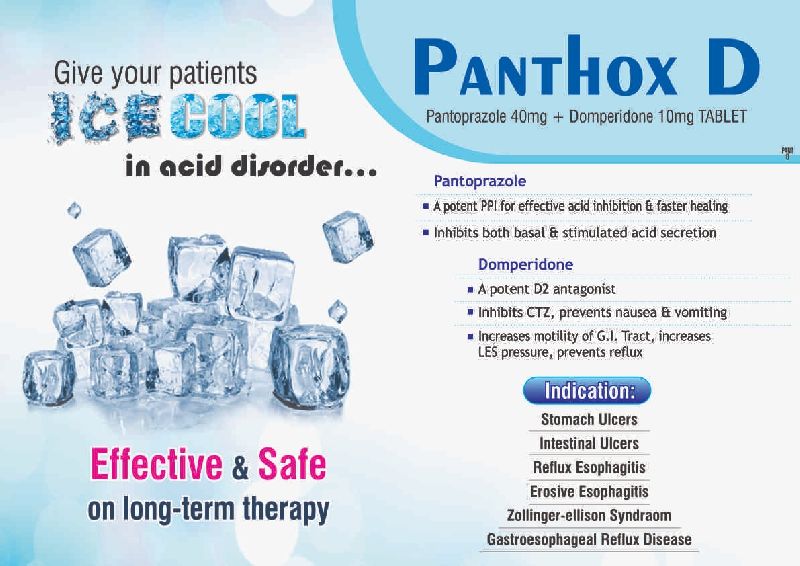 Panthox D Tablets, Packaging Size : 1x10