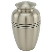 Classic Three Bands Pewter Cremation, Style : American Style