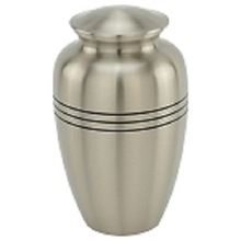 Classic Three Bands Pewter Cremation