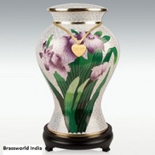 Metal Cloisonne Adult Urn, Style : American Style