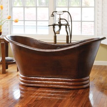 Copper tub for hotel and resort
