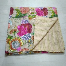 Hand stitched Kantha Quilt