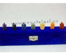 7 CHAKRA CARVING GANESHA WITH VELVET CASE