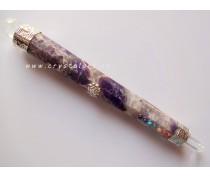 AMETHYST AGATE FACETED CHARM CHAKRA HEALING STICK