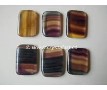 MULTI FLOURITE PALM STONES, Size : 30-35 MM