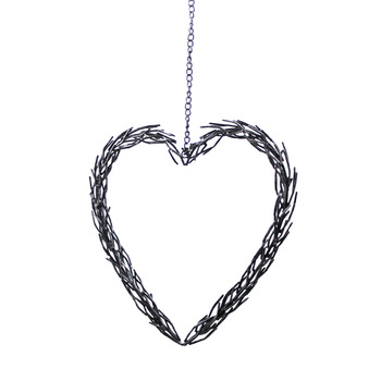 PARAMOUNT IRON Christmas Heart Ornament, Size : 41 4 42.50 cm
