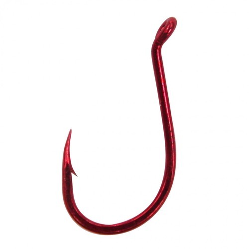 High Carbon Steel Fishing Hook, Color : Red