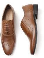 Pure Leather Mens Brown Formal Shoes, Feature : Comfortable, Shining