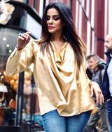 Solid Gold Satin Top