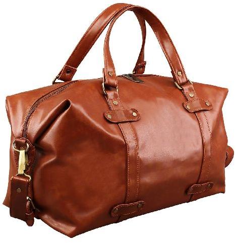 Trendy Tan Travel Duffle