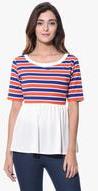 Uptownie Plus Striped Casual T-shirt