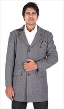 Plain Wool Gray Overcoat, Gender : Female, Male
