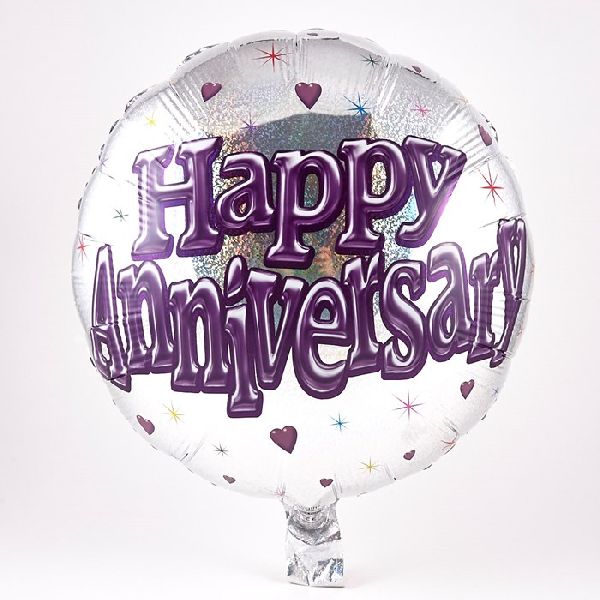 Round Shape Anniversary Helium Balloons, for Used decoration purpose, Feature : Durable, Streachble