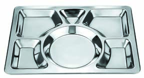 Stainless Steel Polished American Mess Tray