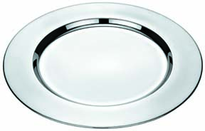 Coated Stainless Steel Charger Plate, Shape : Round