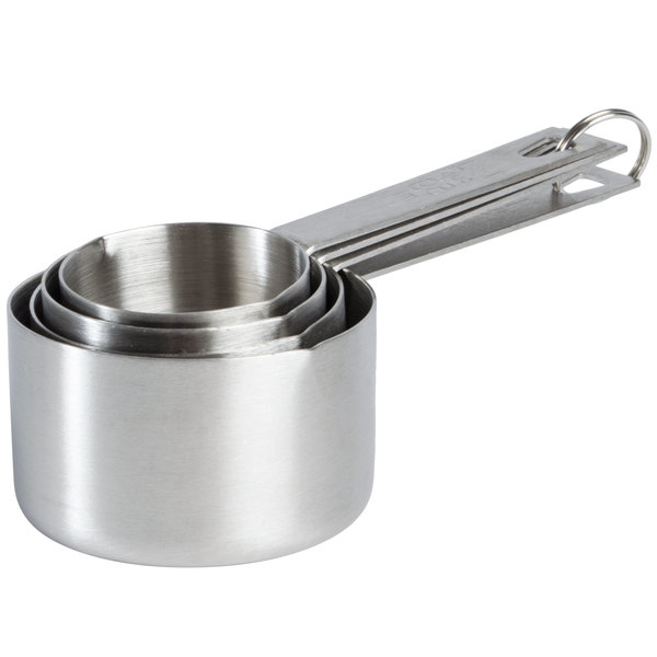Polished Stainless Steel Measuring Cups, for Catering, Home, Size : MULTISIZES