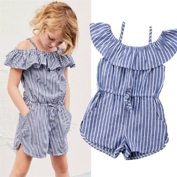 Printed Kids Short Jumpsuit, Feature : Anti-Wrinkle, Dry Cleaning