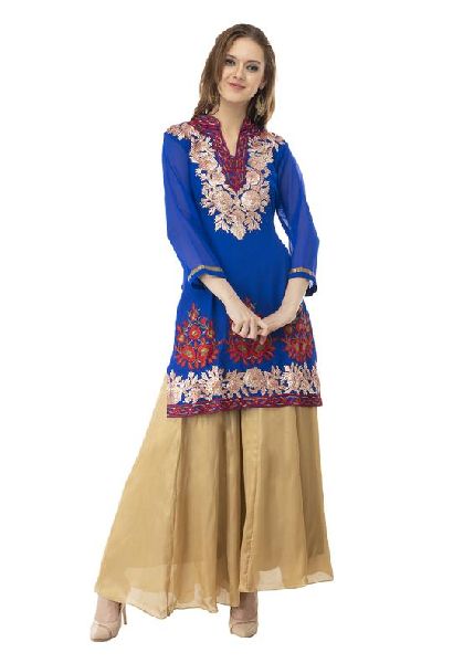 Kouture BLUE Cotton Straight Kurti