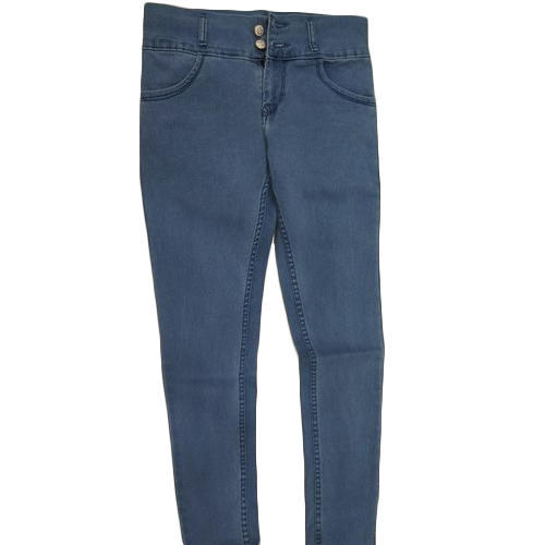 Ladies Light Blue Plain Jeans