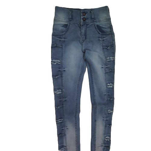 Moon Age Ladies Ripped Casual Jeans