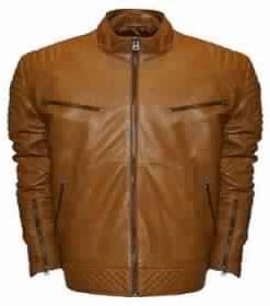 FRANCHISE CLUB RAW X LEATHER JACKET TAN